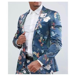 Beautiful Blue Print ASOS Men’s Blazer